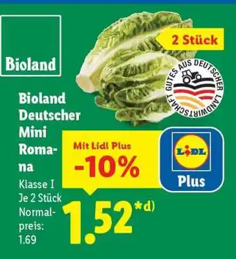 Lidl Bioland Deutscher Mini Romana Angebot