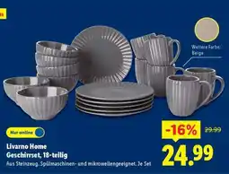 Lidl Livarno Home Geschirrset, 18-teilig Angebot
