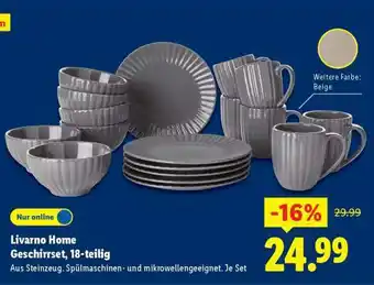 Lidl Livarno Home Geschirrset, 18-teilig Angebot