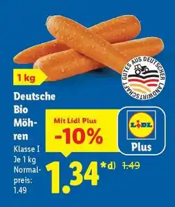 Lidl Deutsche Bio Möhren Angebot