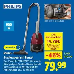 Lidl Philips Staubsauger mit Beutel Angebot