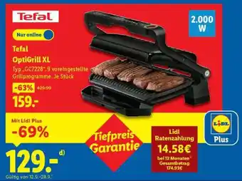 Lidl TEFAL OptiGrill XL Angebot