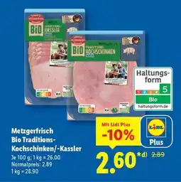 Lidl Metzgerfrisch Bio Traditions-Kochschinken/-Kassler Angebot