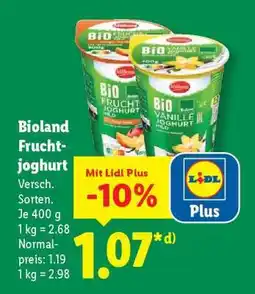 Lidl Bioland Fruchtjoghurt Angebot