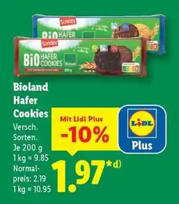 Lidl Bioland Hafer Cookies Angebot