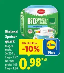 Lidl Bioland Speisequark Angebot