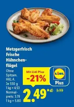 Lidl Metzgerfrisch Frische Hähnchenflügel Angebot