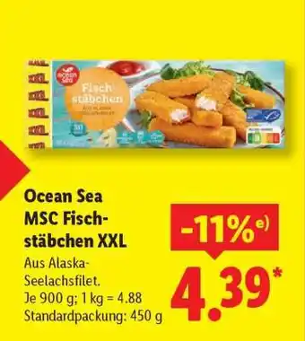 Lidl Ocean Sea MSC Fischstäbchen XXL Angebot