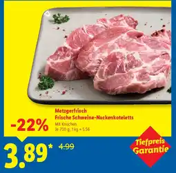 Lidl Metzgerfrisch Frische Schweine-nackenkoteletts Angebot