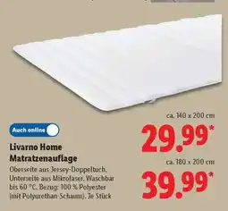 Lidl LIVARNO home Matratzenauflage Angebot