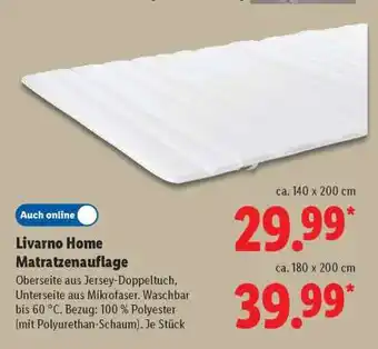 Lidl LIVARNO home Matratzenauflage Angebot