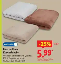 Lidl LIVARNO home Kuscheldecke Angebot