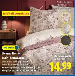 Lidl LIVARNO home Satin-Bettwäsche Angebot