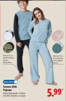 Lidl Esmara Kids Pyjama Angebot