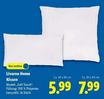 Lidl Livarno Home Kissen Angebot