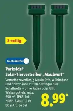 Lidl Parkside Solar-Tiervertreiber „Maulwurf“ Angebot