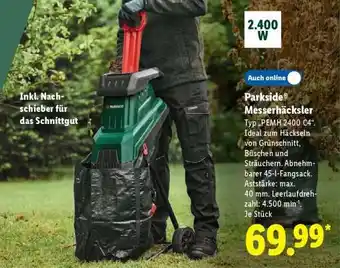 Lidl PARKSIDE Messerhäcksler Angebot