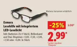Lidl Esmara Lesehilfe mit integriertem LED-Leselicht Angebot