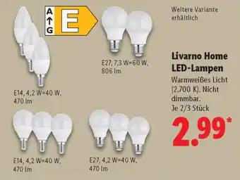 Lidl Livarno Home LED-Lampen Angebot