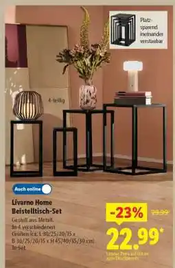 Lidl Livarno Home Beistelltisch-Set Angebot