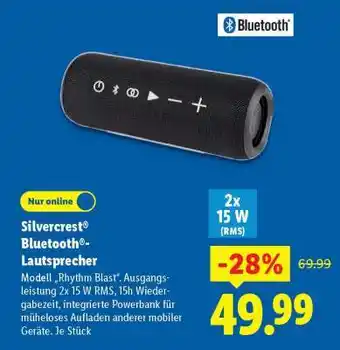 Lidl SILVERCREST Bluetooth - Lautsprecher Angebot