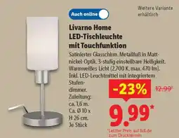 Lidl LIVARNO home LED-Tischleuchte mit Touchfunktion Angebot