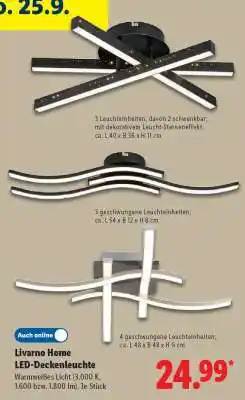 Lidl LIVARNO home LED-Deckenleuchte Angebot