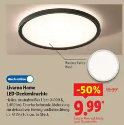 Lidl LIVARNO home LED-Deckenleuchte Angebot