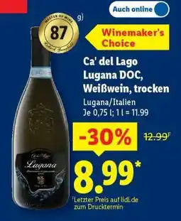 Lidl Ca' del Lago Lugana DOC, Weißwein, trocken Angebot