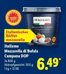 Lidl Italiamo Mozzarella di Bufala Campana DOP Angebot