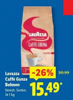 Lidl Lavazza Caffè Ganze Bohnen Angebot