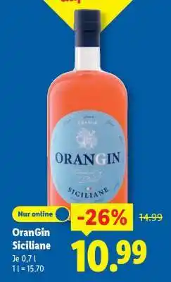 Lidl OranGin Siciliane Angebot
