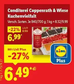 Lidl Conditorei Coppenrath & Wiese Kuchenvielfalt Angebot