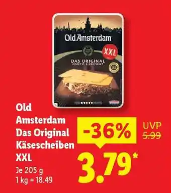 Lidl Old Amsterdam Das Original Käsescheiben XXL Angebot