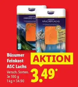 Lidl Büsumer Feinkost ASC Lachs Angebot