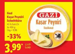 Lidl Gazi Kaşar Peyniri Schnittkäse Angebot