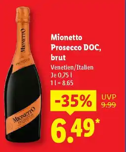 Lidl Mionetto Prosecco DOC, brut Angebot