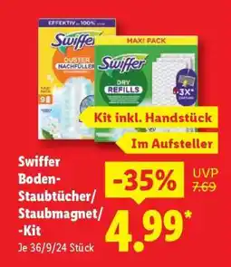 Lidl Swiffer Boden-Staubtücher/Staubmagnet/-Kit Angebot