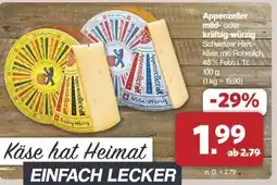 Famila Nord Ost Appenzeller mild- oder kräftig-würzig Angebot