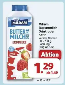 Famila Nord Ost Milram Buttermilch Drink oder Kefir Angebot