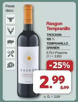 Famila Nord Ost Rasgón Tempranillo Angebot