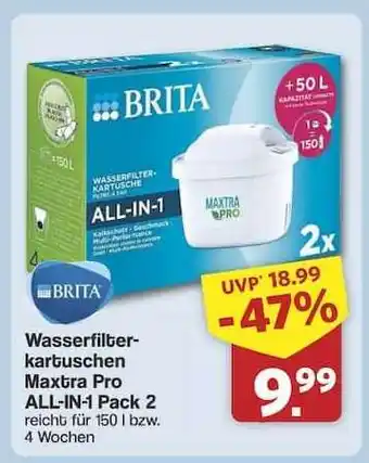 Famila Nord Ost Wasserfilterkartuschen Maxtra Pro ALL-IN-1 Pack 2 Angebot