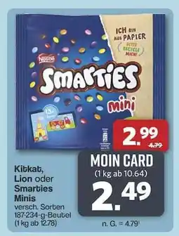 Famila Nord Ost KitKat, Lion oder Smarties Minis Angebot
