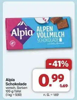 Famila Nord Ost Alpia Schokolade Angebot