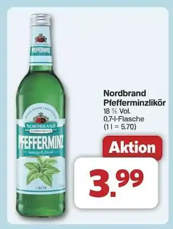 Famila Nord Ost Nordbrand Pfefferminzlikör Angebot