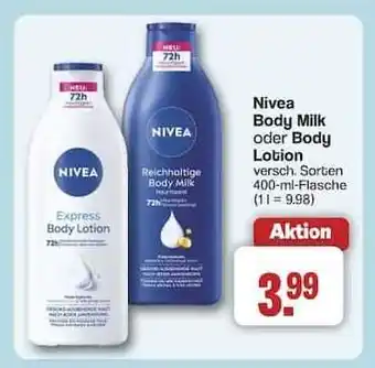 Famila Nord Ost Nivea Body Milk oder Body Lotion Angebot