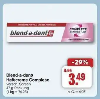 Famila Nord Ost Blend-a-dent Haftcreme Complete Angebot