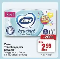 Famila Nord Ost Zewa Toilettenpapier bewährt Angebot