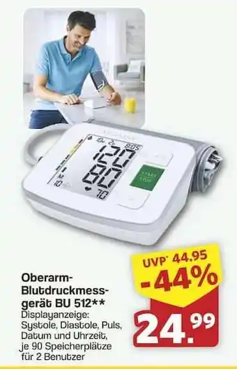Famila Nord Ost Oberarm-Blutdruckmessgerät BU 512 Angebot