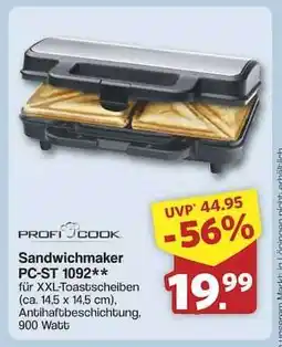 Famila Nord Ost Sandwichmaker PC-ST 1092 Angebot